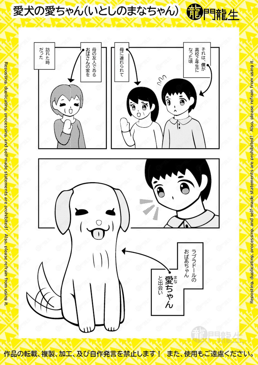 愛犬(いとし)の愛(まな)ちゃん（1ページ目）