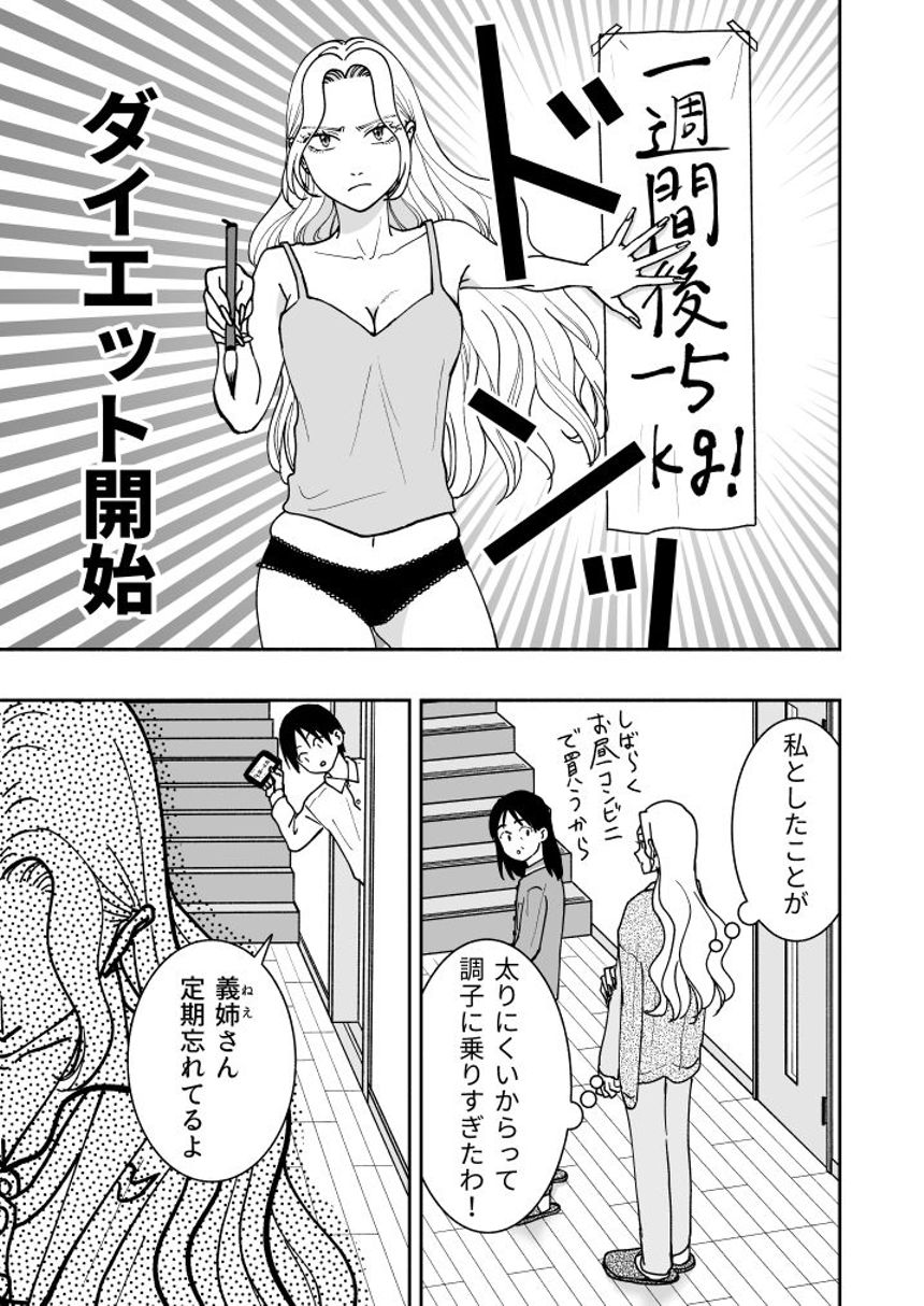 ダイエットする義姉①（3ページ目）