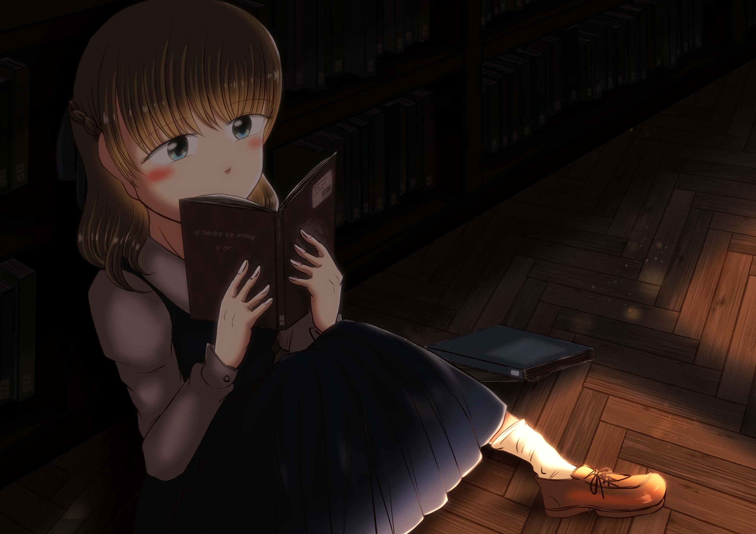 本を読む女の子