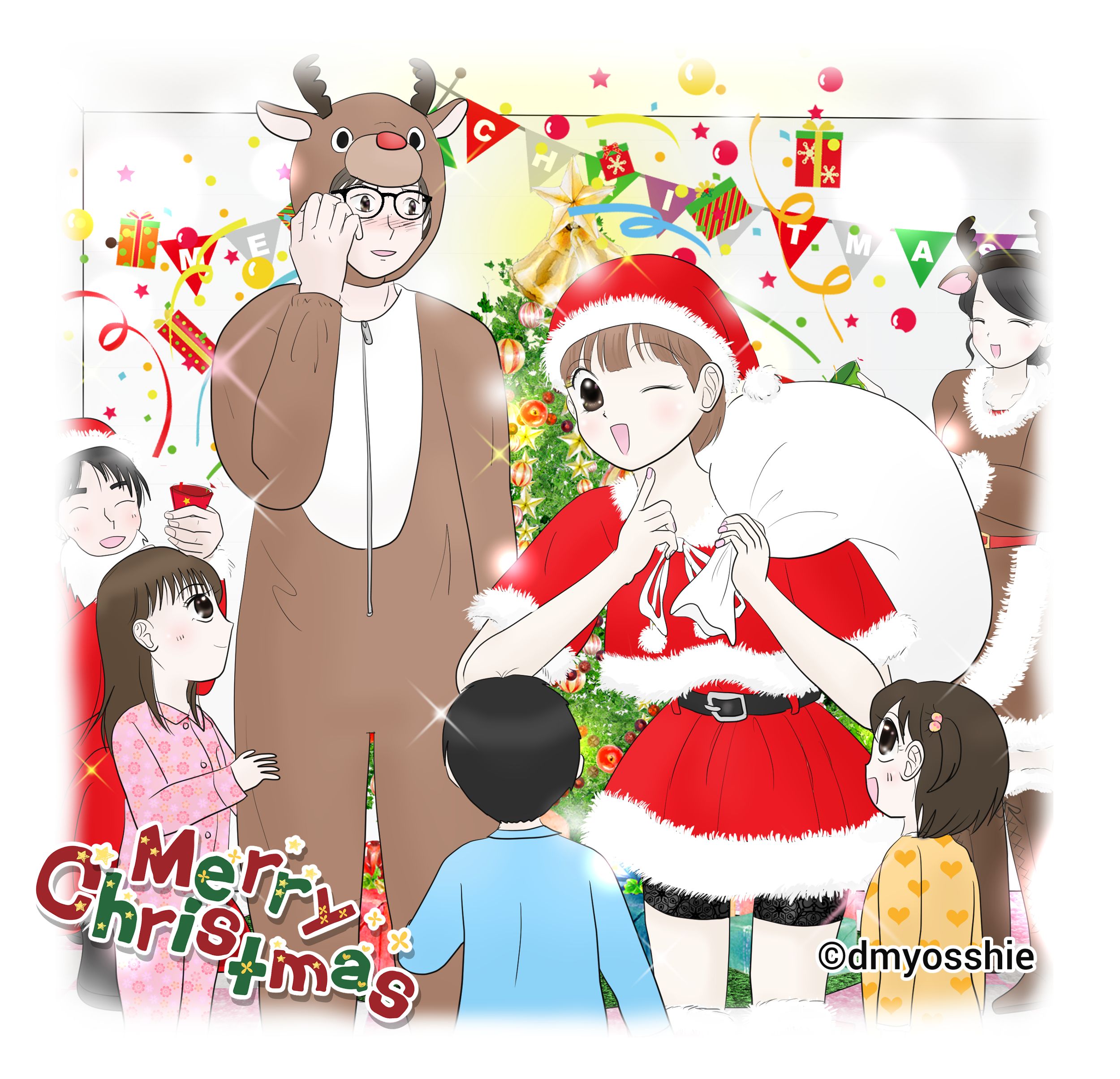 入院している子供たちとクリスマスパーティーをしたよ