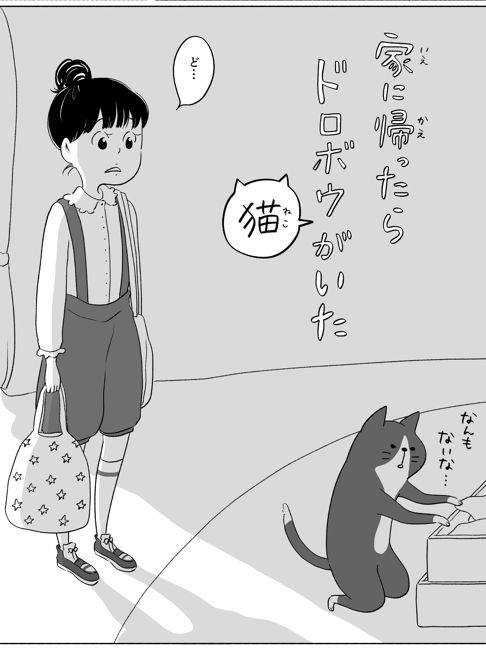 家に帰ったらドロボウ猫がいた