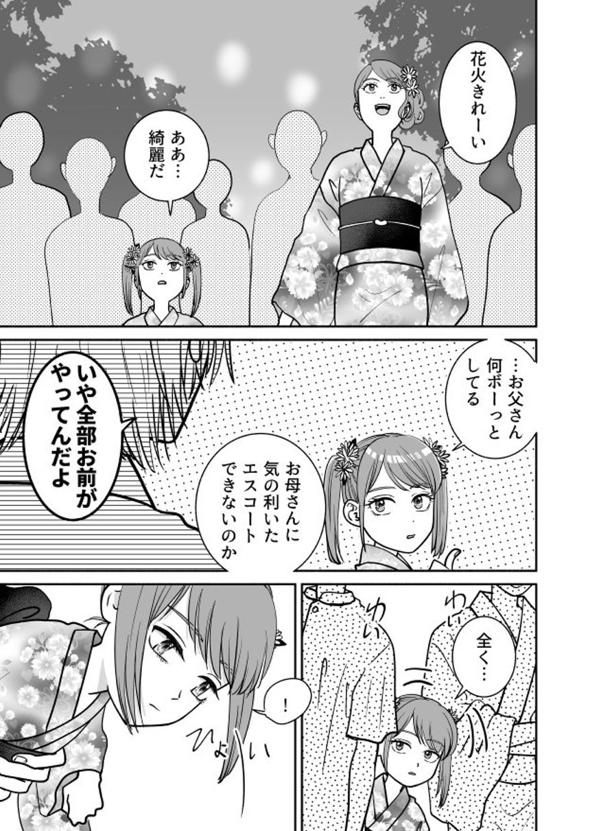 娘にエスコート術を習う父（3ページ目）