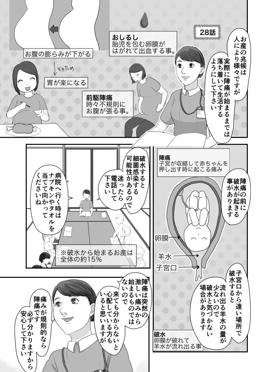 28話　出産の勉強（1ページ目）