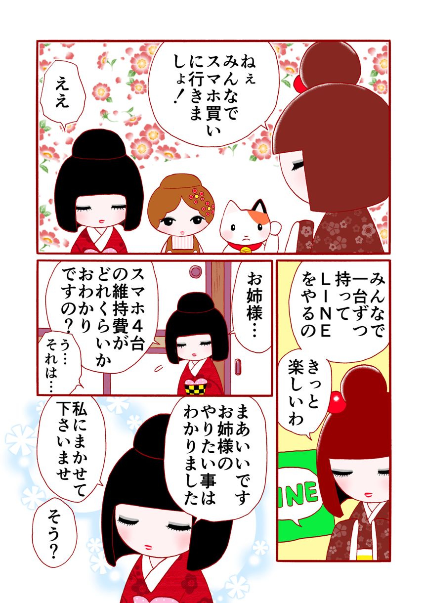 コケティッシュ姉妹のLINE（1ページ目）