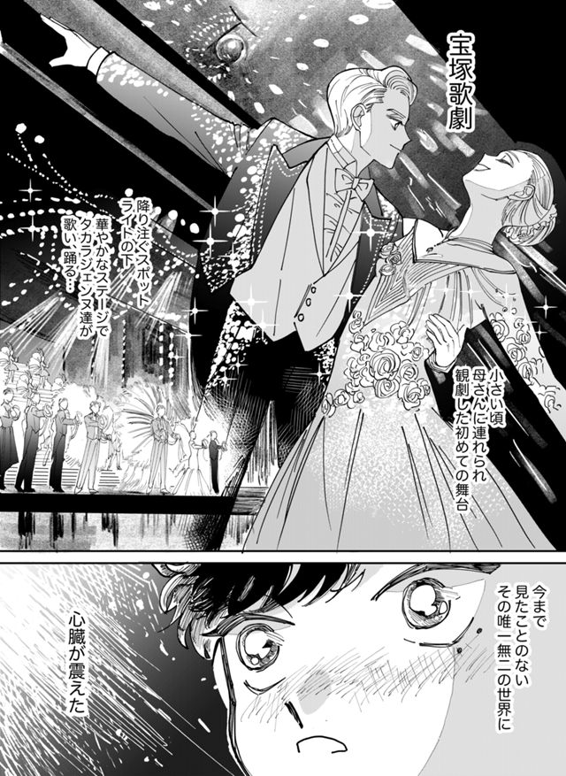 宝塚歌劇に憧れる少年がその舞台に立とうと奮闘する話