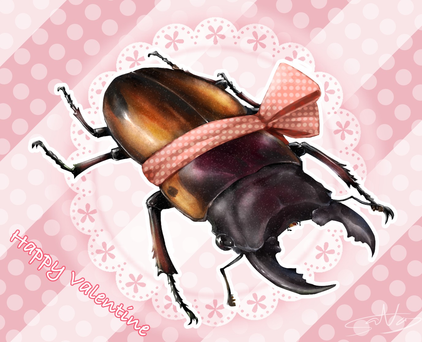 カブトムシ クワガタムシのイラスト 彩natsu マンガノ